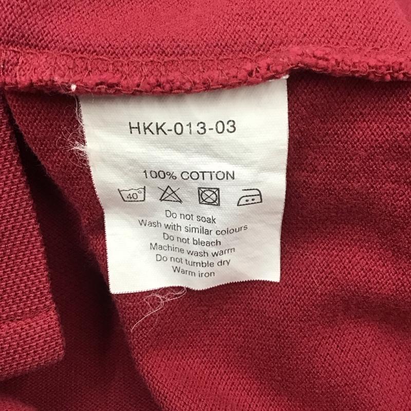 バーバリーロンドン Burberry London ポロシャツ 半袖 半袖ポロシャツ カラーシャツ 半袖カットソー M ロゴ、文字 えんじ / ワインレッド /  メンズ USED 古着 中古 10111802