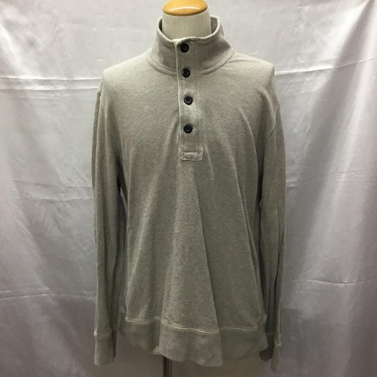 アメリカンイーグル AMERICANEAGLE トレーナー 長袖 ハーフジップ L 無地 灰 / グレー /  メンズ USED 古着 中古 10109270