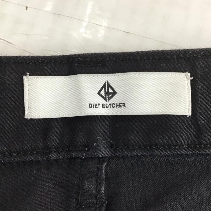 ダイエットブッチャー スリムスキン DIET BUTCHER SLIM SKIN パンツ デニム、ジーンズ デニムパンツ スリムパンツ ストレッチパンツ カジュアルパンツ 1 無地 黒 / ブラック /  メンズ USED 古着 中古 10111736