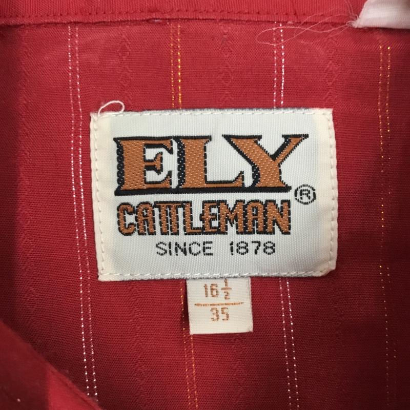 古着 USED シャツ、ブラウス 長袖 長袖シャツ カラーシャツ ストライプシャツ 古着 ヴィンテージ ストライプ えんじ / ワインレッド /  メンズ USED 古着 中古 10111001