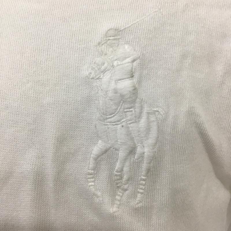 ポロバイラルフローレン Polo by RALPH LAUREN Tシャツ 半袖 半袖カットソー プリントTシャツ クルーネックカットソー M ロゴ、文字 白 / ホワイト /  メンズ USED 古着 中古 10116521