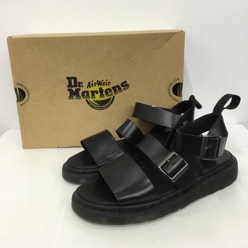 ドクターマーチン Dr.Martens サンダル サンダル AW008 CK110 GRYPHON レザー UK8 箱有 US：9 無地 黒 / ブラック /  メンズ USED 古着 中古 10125083