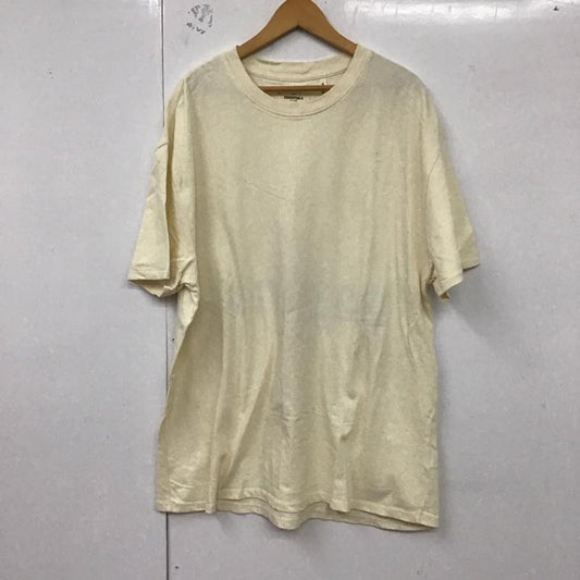 エッセンシャルズ ESSENTIALS Tシャツ 半袖 M ロゴ、文字 アイボリー / アイボリー /  メンズ USED 古着 中古 10128689
