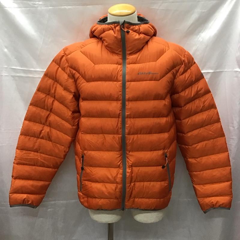 エディーバウアー Eddie Bauer ジャケット、上着 ジャンパー、ブルゾン ジップアップジャケット ジャンパー ダウンジャケット カジュアルジャケット アウター M ロゴ、文字 橙 / オレンジ /  メンズ USED 古着 中古 10110767