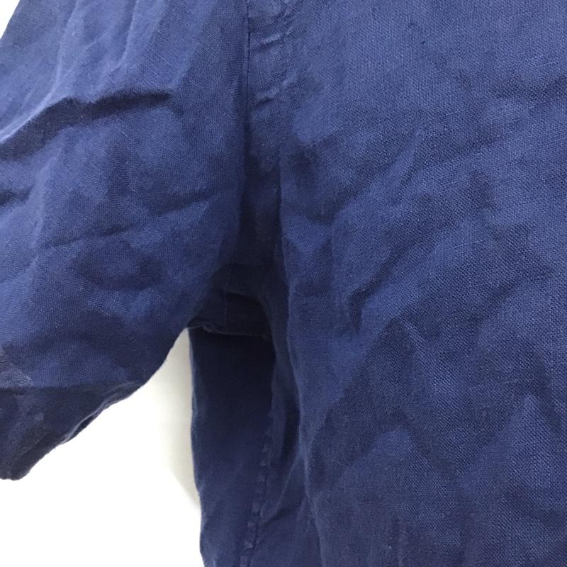 ラルフローレン RALPHLAUREN シャツ、ブラウス 半袖 半袖シャツ カラーシャツ 半袖カットソー ボタンダウンシャツ M ロゴ、文字 紺 / ネイビー /  メンズ USED 古着 中古 10112150