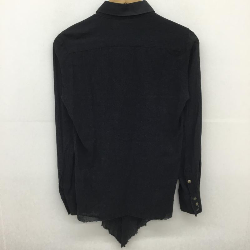 ミダス MIDAS シャツ、ブラウス 長袖 03-3478-9855 midas 長袖シャツ 1号 無地 黒 / ブラック /  メンズ USED 古着 中古 10128185