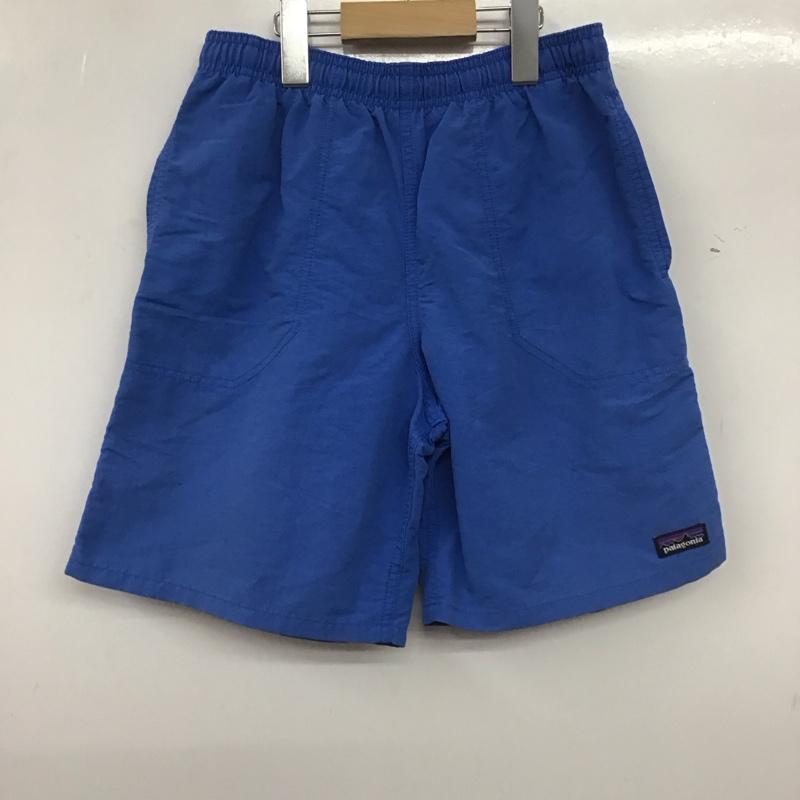 パタゴニア patagonia パンツ ショートパンツ キッズ 水陸両用 L ロゴ、文字 青 / ブルー /  ボーイズ USED 古着 中古 10139597