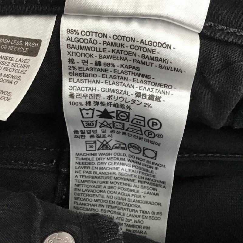 リーバイストラウスアンドコー Levi Strauss & co. パンツ デニム、ジーンズ デニムパンツ スリムパンツ ストレッチパンツ ジーンズ 32インチ 無地 黒 / ブラック /  メンズ USED 古着 中古 10123552