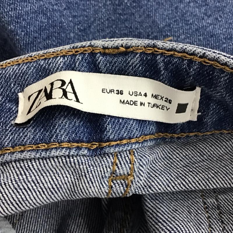 ザラ ZARA パンツ デニム、ジーンズ 36 無地 水色 / ライトブルー /  レディース USED 古着 中古 10131192