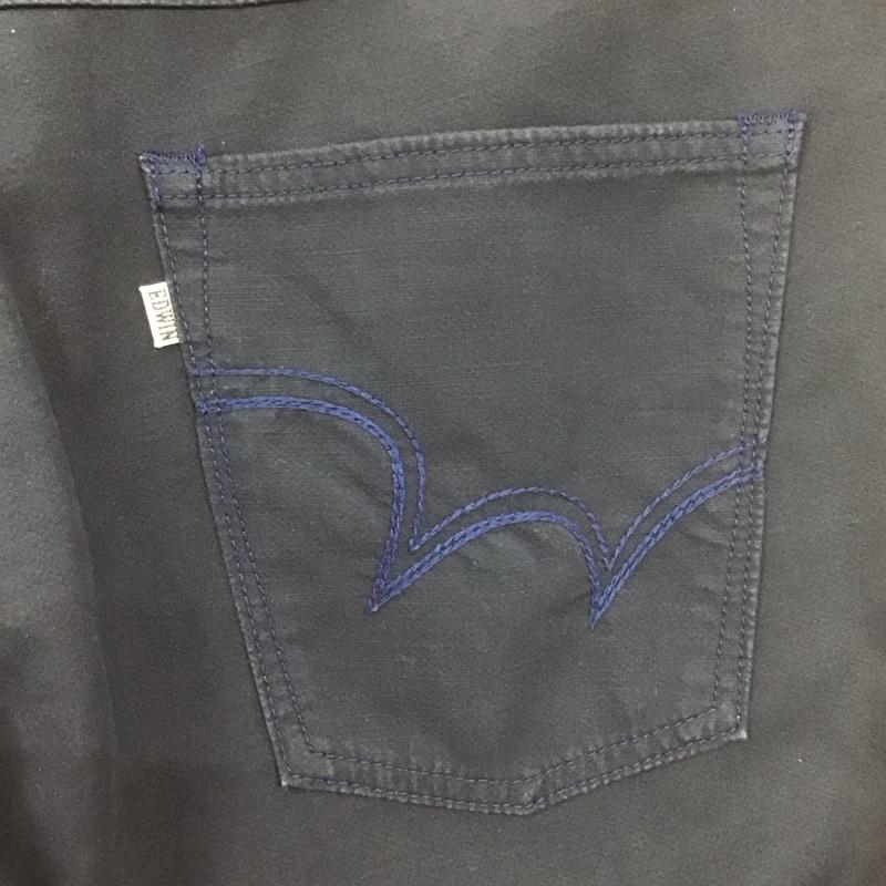 エドウィン EDWIN パンツ デニム、ジーンズ e53fcm ジャージーズパンツ カジュアルパンツ ワイドパンツ 36 無地 紺 / ネイビー /  メンズ USED 古着 中古 10107201