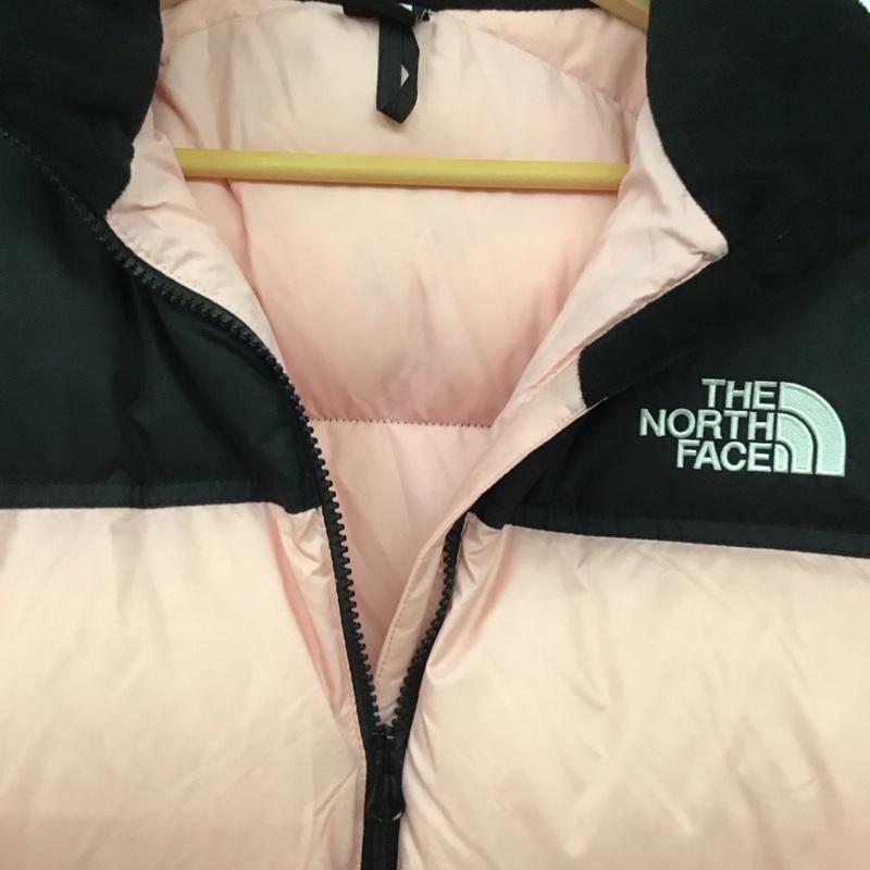 ザノースフェイス THE NORTH FACE ジャケット、上着 ダウンジャケット nj1dp53u 1996ECONUPTSEDOWNJACKET ジップアップジャケット アウター 160cm ロゴ、文字 黒 / ブラック / X 桃 / ピンク /  ボーイズ USED 古着 中古 10125123