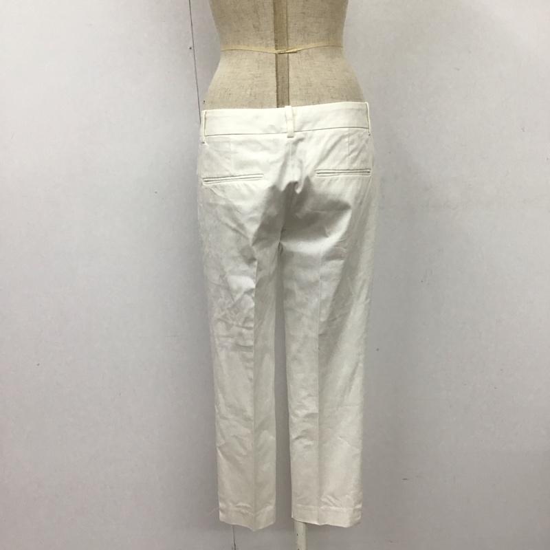 セオリー theory パンツ スラックス 10-3106404 TraceableWoolTreecaGZ カジュアルパンツ 2 無地 白 / ホワイト /  レディース USED 古着 中古 10114478