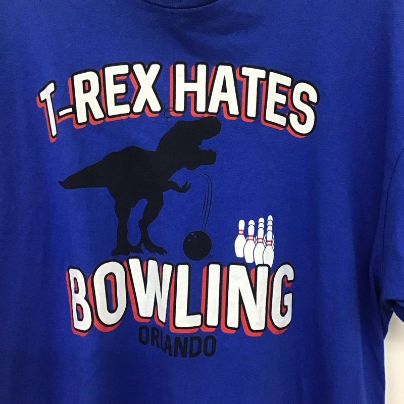 古着 USED Tシャツ 半袖 XXL プリント X ロゴ、文字 青 / ブルー /  メンズ USED 古着 中古 10134610