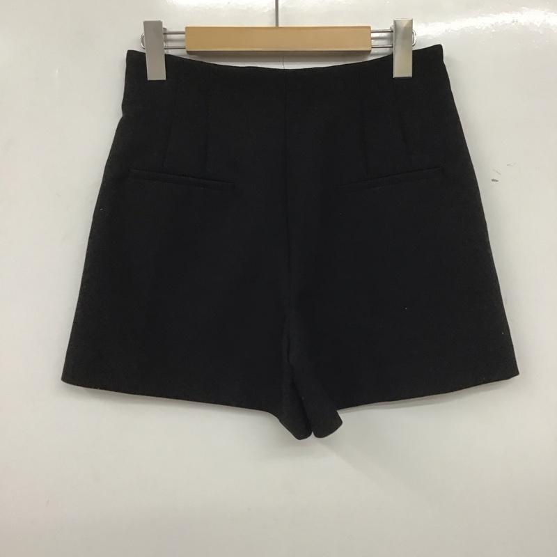 ザラ ZARA パンツ ショートパンツ S 無地 黒 / ブラック /  レディース USED 古着 中古 10139485