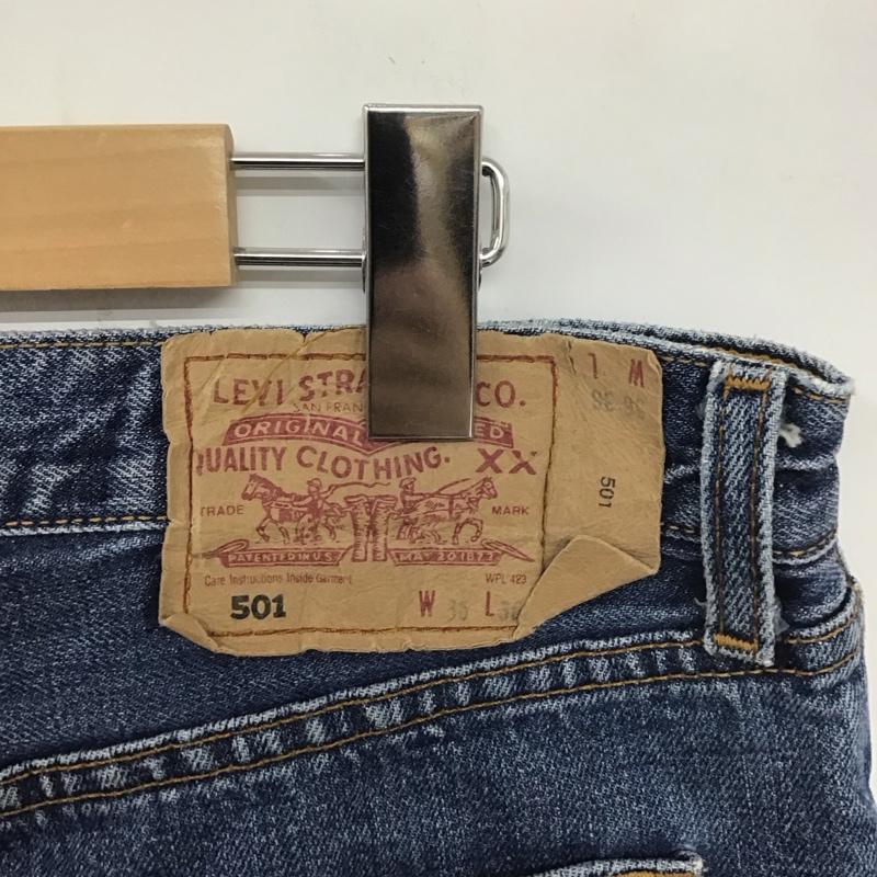 リーバイストラウスアンドコー Levi Strauss & co. パンツ デニム、ジーンズ デニムパンツ ワイドパンツ カジュアルパンツ 35インチ 無地 インディゴ / インディゴ /  メンズ USED 古着 中古 10140628