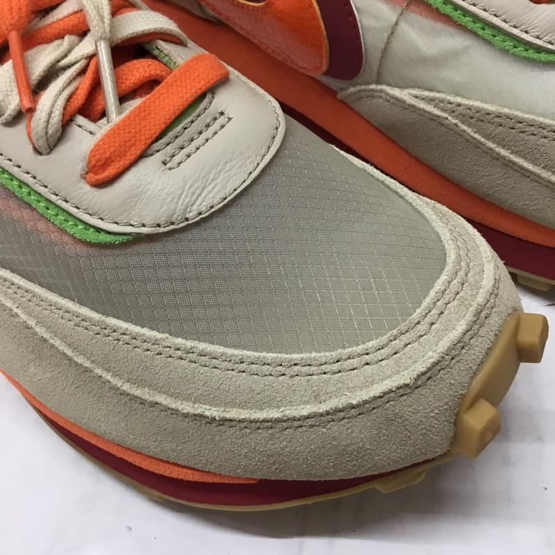 ナイキ NIKE スニーカー スニーカー DH1347 100 LD WAFFLE SACAI CLOT 27.5cm 箱有 27.5cm ロゴ、文字 ベージュ / ベージュ / X 橙 / オレンジ / X ボルドー / ボルドー / X 薄緑 / ライトグリーン /  メンズ USED 古着 中古 10109553