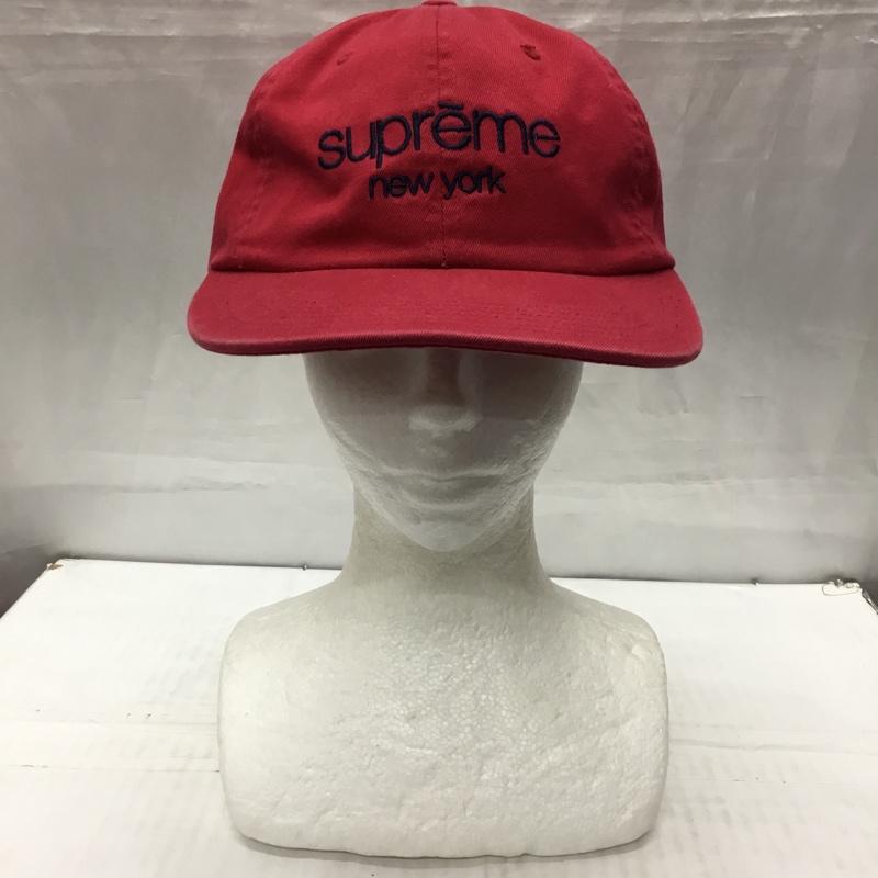 シュプリーム Supreme 帽子 キャップ Twill Classic Logo 6-Panel ロゴ、文字 赤 / レッド /  メンズ USED 古着 中古 10114736