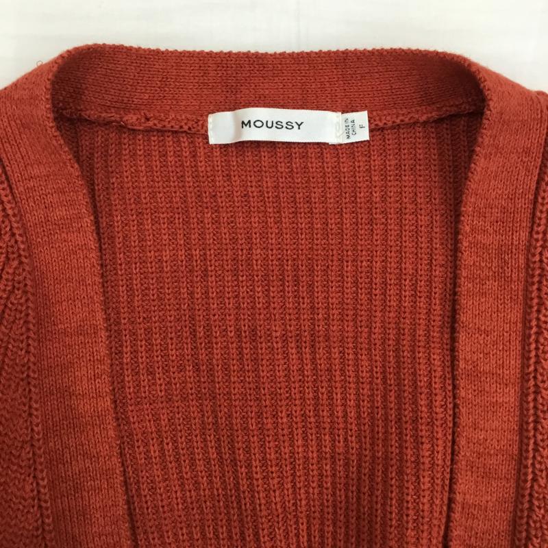 マウジー MOUSSY カーディガン 長袖 010BSH70-1380 FREE 無地 橙 / オレンジ /  レディース USED 古着 中古 10142859