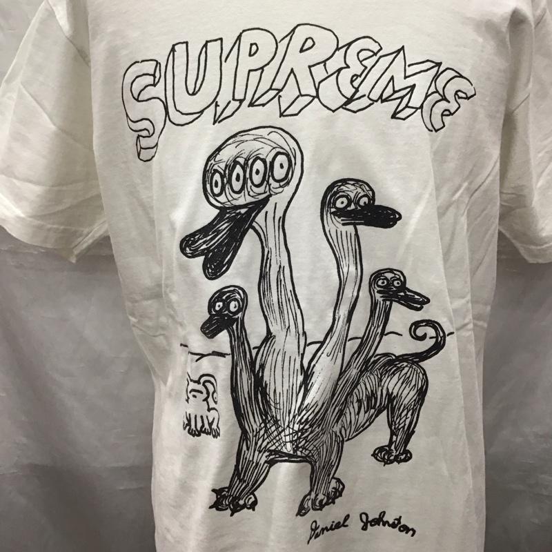 シュプリーム Supreme Tシャツ 半袖 15SS Daniel Johnston Duck Tee クルーネック L プリント 白 / ホワイト /  メンズ USED 古着 中古 10122615