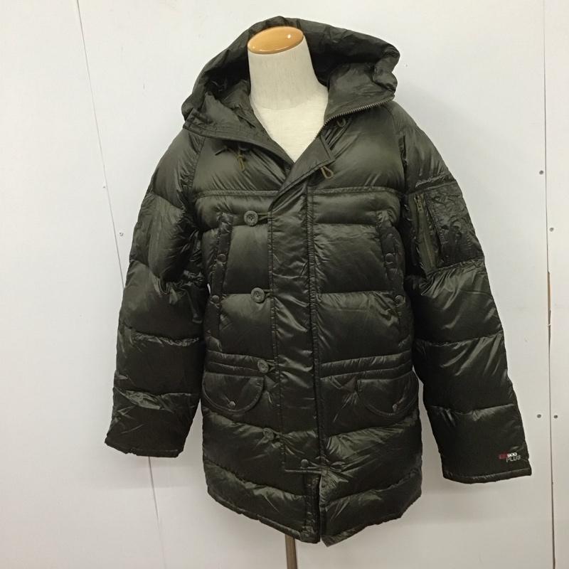エディーバウアー Eddie Bauer ジャケット、上着 ジャンパー、ブルゾン ジップアップジャケット ジャンパー アウター ダウンジャケット アウター S ロゴ、文字 カーキ / カーキ /  メンズ USED 古着 中古 10111097