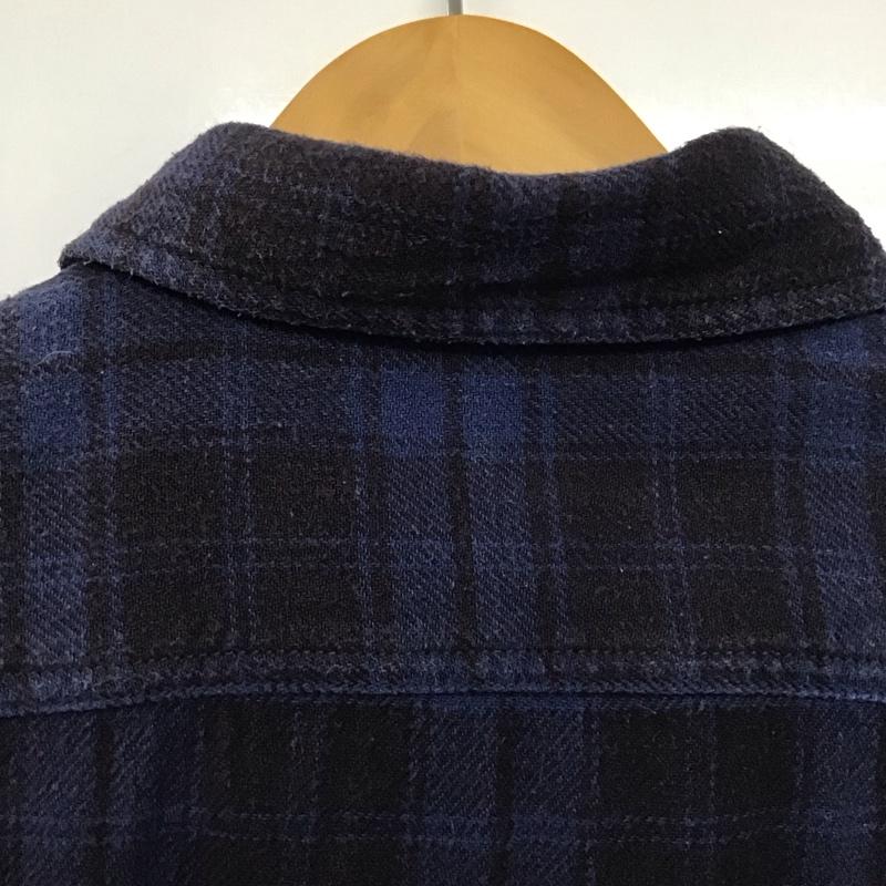 アヴィレックス AVIREX シャツ、ブラウス 長袖 長袖シャツ チェックシャツ カラーシャツ M チェック 青 / ブルー /  メンズ USED 古着 中古 10135880