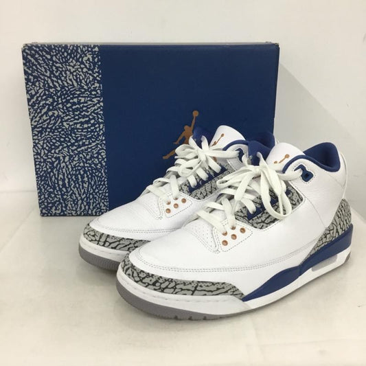 ナイキ NIKE スニーカー スニーカー CT8532-148 AIR JORDAN 3 RETRO 27.5cm 箱有 27.5cm ワンポイント 白 / ホワイト / X 青 / ブルー / X 灰 / グレー /  メンズ USED 古着 中古 10143913