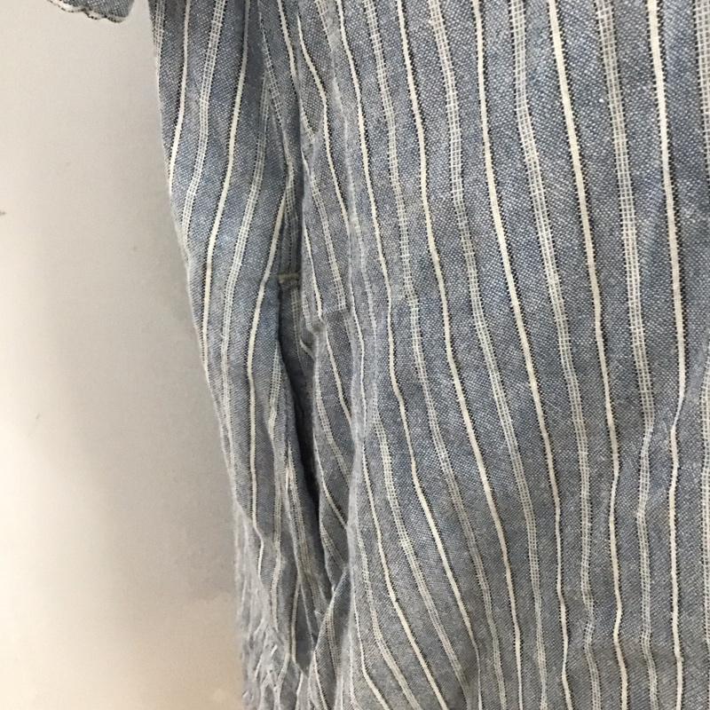 サマンサモスモス Samansa Mos2 ワンピース ロングスカート 半袖シャツワンピース ロングワンピース ノーカラーシャツワンピース M ストライプ マルチカラー / マルチカラー /  レディース USED 古着 中古 10113806