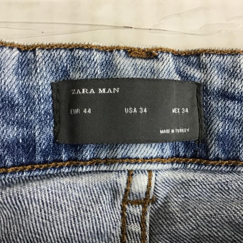 ザラ ZARA パンツ デニム、ジーンズ デニムパンツ スリムパンツ ストレッチパンツ ジーンズ 44 無地 インディゴ / インディゴ /  メンズ USED 古着 中古 10116389