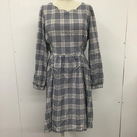 マジェスティックレゴン MAJESTIC LEGON ワンピース ミニスカート 長袖ワンピース チェックワンピース ミニスカート 編み上げミニスカート M チェック マルチカラー / マルチカラー /  レディース USED 古着 中古 10105852