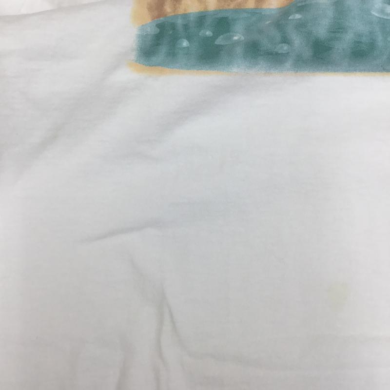 ユーズドクロージング used clothes Tシャツ 半袖 ディズニー　Disney　プリントTシャツ　90s L プリント 白 / ホワイト / X 黒 / ブラック /  メンズ USED 古着 中古 10119027