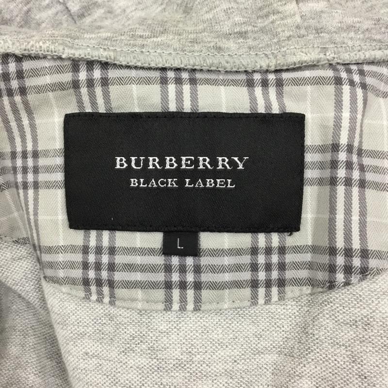 バーバリーブラックレーベル BURBERRY BLACK LABEL ジャケット、上着 ジャンパー、ブルゾン ジップアップジャケット ジャンパー ジャケット カジュアルジャケット アウター L 無地 黒 / ブラック /  メンズ USED 古着 中古 10108236