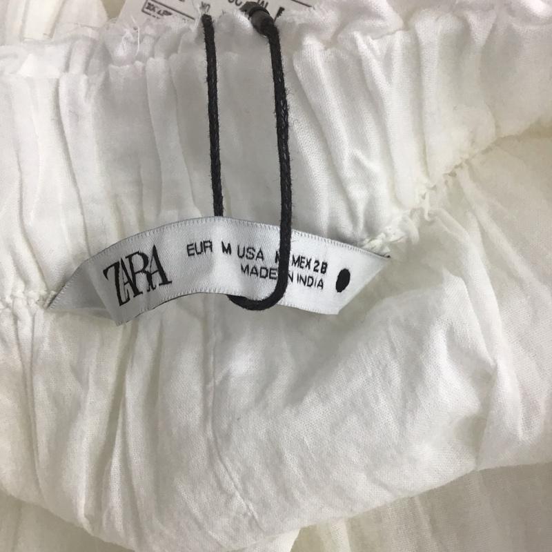 ザラ ZARA スカート ロングスカート 6895 056 250 レース フレアスカート タグ付き M 無地 白 / ホワイト /  レディース USED 古着 中古 10106994