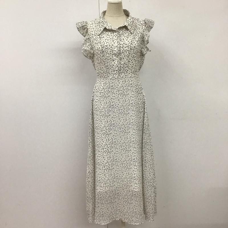 マジェスティックレゴン MAJESTIC LEGON ワンピース ロングスカート 1013066334 上品プチフリルワンピース M 花柄 白 / ホワイト /  レディース USED 古着 中古 10115890