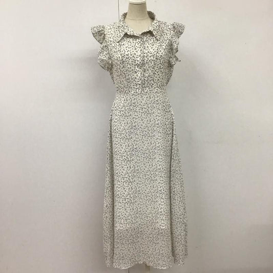 マジェスティックレゴン MAJESTIC LEGON ワンピース ロングスカート 1013066334 上品プチフリルワンピース M 花柄 白 / ホワイト /  レディース USED 古着 中古 10115890