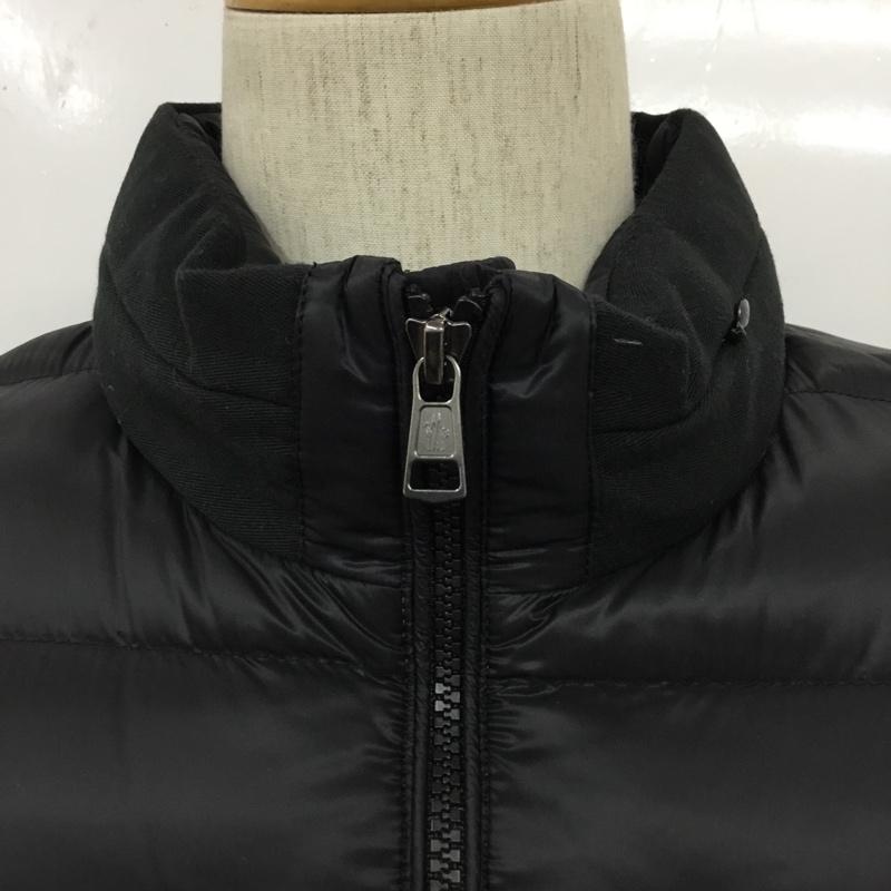 モンクレール MONCLER ジャケット、上着 ジャンパー、ブルゾン ジップアップジャケット ダウンジャケット カジュアルジャケット アウター 5 無地 黒 / ブラック /  メンズ USED 古着 中古 10109511