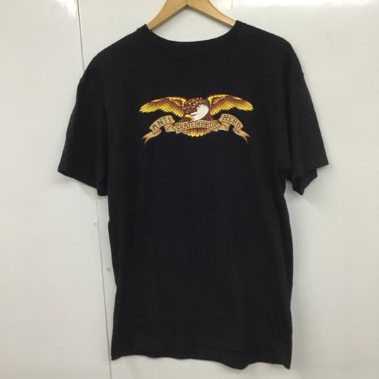 アンタイヒーロー ANTIHERO Tシャツ 半袖 M プリント 黒 / ブラック /  メンズ USED 古着 中古 10131064