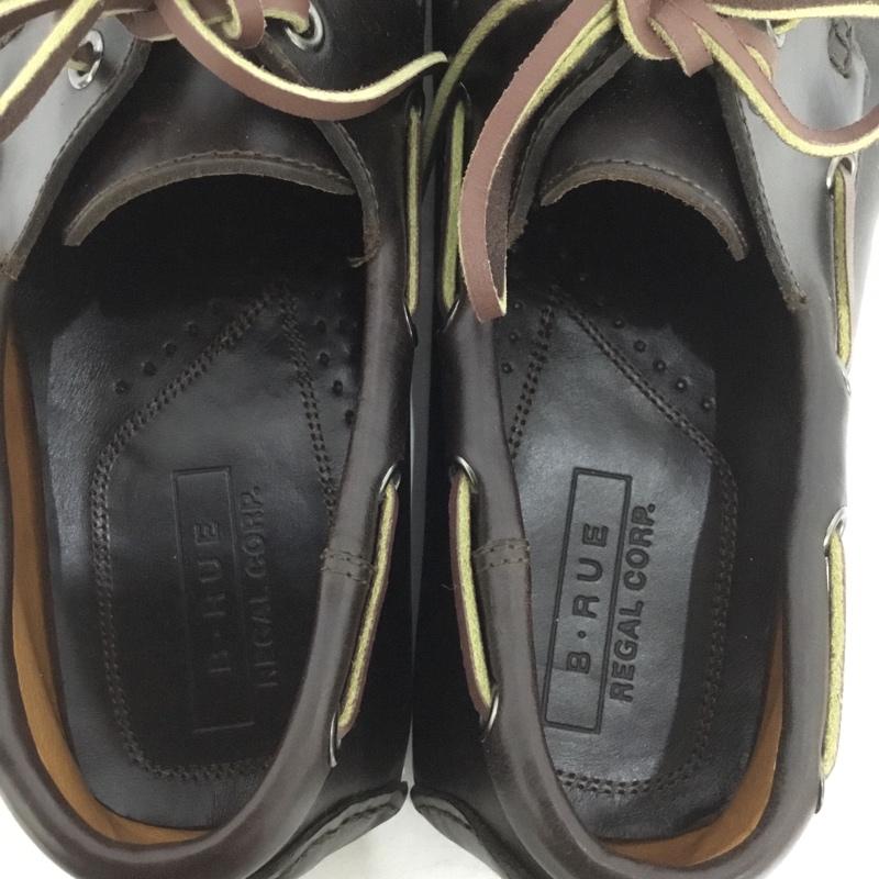 古着 USED カジュアルシューズ カジュアルシューズ B RUE REGAL CORP デッキシューズ LL LL 無地 ダークブラウン / ダークブラウン /  メンズ USED 古着 中古 10141038