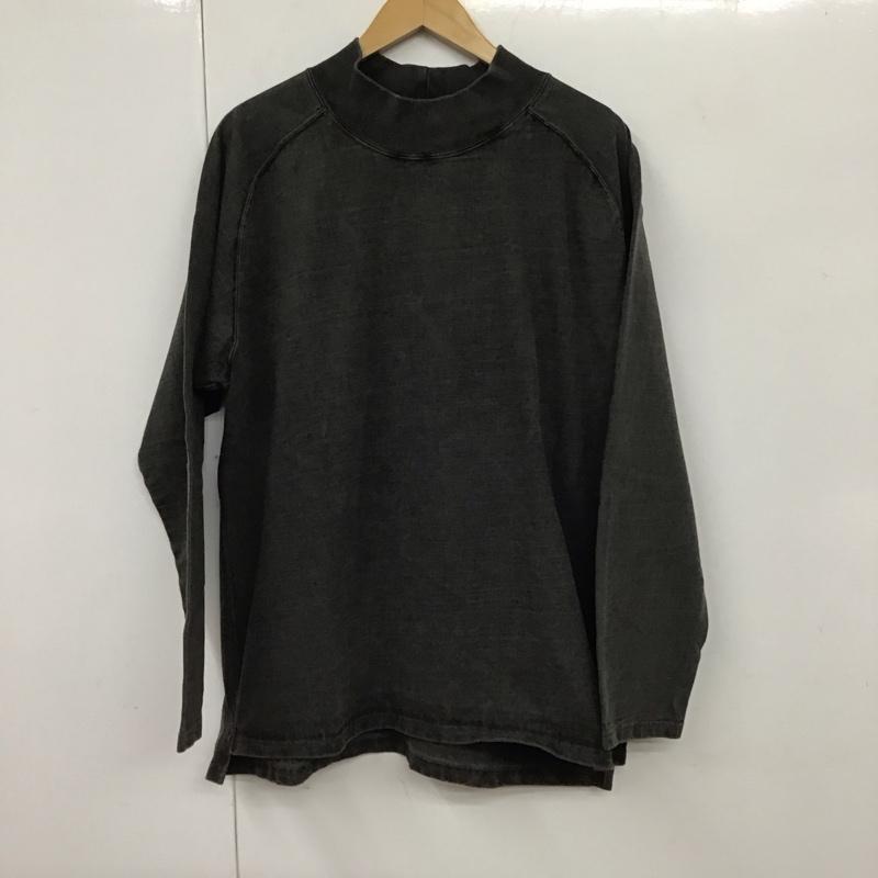 グッドオン Good On カットソー 長袖 長袖カットソー 無地カットソー クルーネック XL 無地 黒 / ブラック /  メンズ USED 古着 中古 10130486