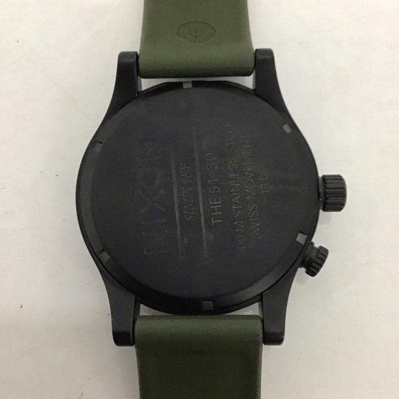 ニクソン NIXON 腕時計 アナログ（クォーツ式） THE51-30 ロゴ、文字 カーキ / カーキ / X 黒 / ブラック /  メンズ USED 古着 中古 10134325