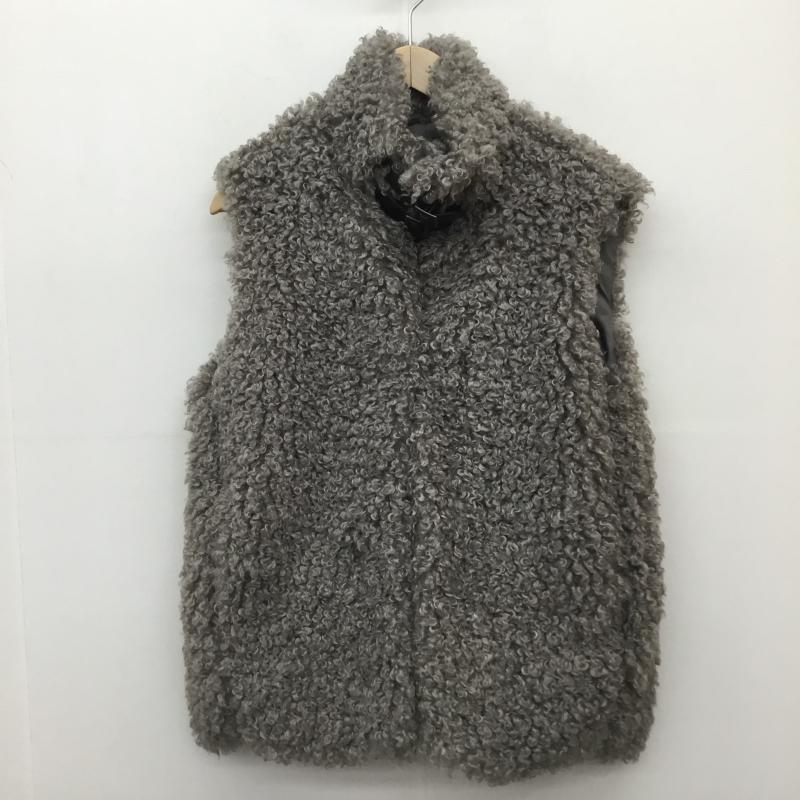 ココ ディール COCO DEAL ジャケット、上着 ジャケット、ブレザー ボア　ベスト 2 無地 灰 / グレー /  レディース USED 古着 中古 10140446