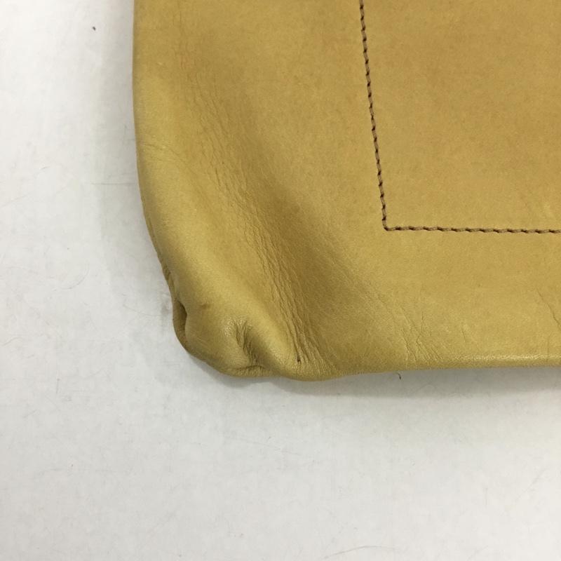 シップス SHIPS クラッチバッグ、パーティバッグ クラッチバッグ、パーティバッグ AMIACALVA 別注 2WAYクラッチバッグ 栃木レザー 二つ折り 無地 キャメル / キャメル /  メンズ USED 古着 中古 10147727