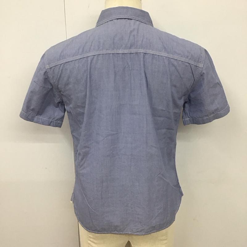 フラットヘッド FLATHEAD シャツ、ブラウス 半袖 GLORY PARK ワークシャツ 38 無地 水色 / ライトブルー /  メンズ USED 古着 中古 10113089