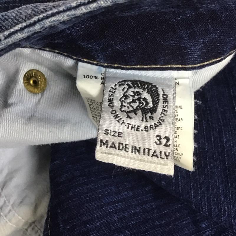 ディーゼル DIESEL パンツ デニム、ジーンズ デニムパンツ ストレートパンツ ワイドパンツ カジュアルパンツ 32インチ 無地 インディゴ / インディゴ /  メンズ USED 古着 中古 10108491