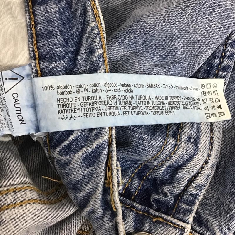 ザラ ZARA パンツ デニム、ジーンズ デニムパンツ ワイドパンツ カジュアルパンツ 34 無地 インディゴ / インディゴ /  レディース USED 古着 中古 10142720