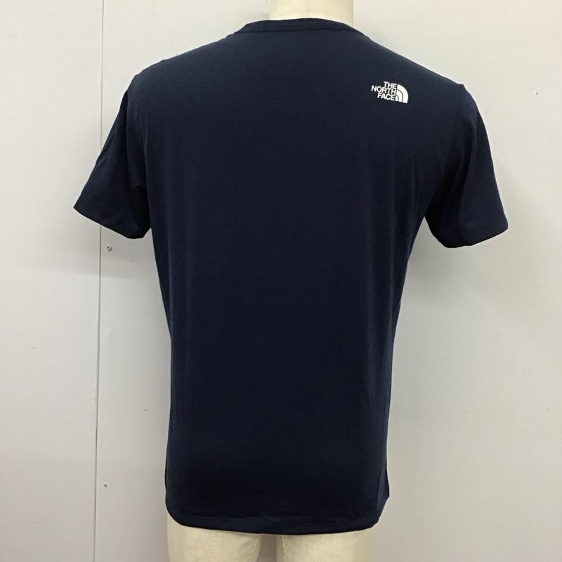 ザノースフェイス THE NORTH FACE Tシャツ 半袖 nt31781半袖カットソー プリントTシャツ L ロゴ、文字 紺 / ネイビー /  メンズ USED 古着 中古 10115399