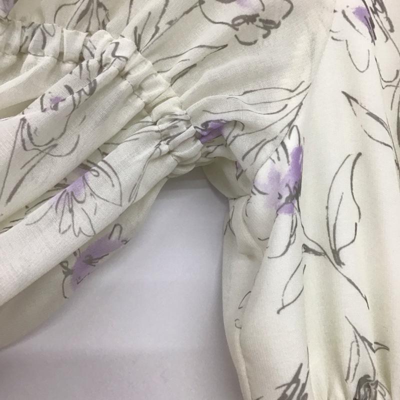 トランテアンソンドゥモード 31 Sons de mode ワンピース ロングスカート 072154 七分袖 36 花柄 アイボリー / アイボリー /  レディース USED 古着 中古 10143110