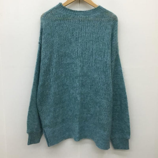 ローズバッド ROSE BUD ニット、セーター 長袖 FREE 無地 青 / ブルー /  レディース USED 古着 中古 10139800