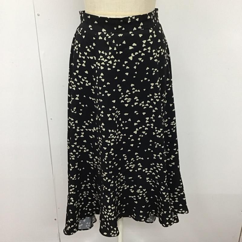 ダズリン dazzlin スカート ロングスカート 021950802301-03 フィッシュテールプリントフレアスカート S 総柄 黒 / ブラック /  レディース USED 古着 中古 10110927