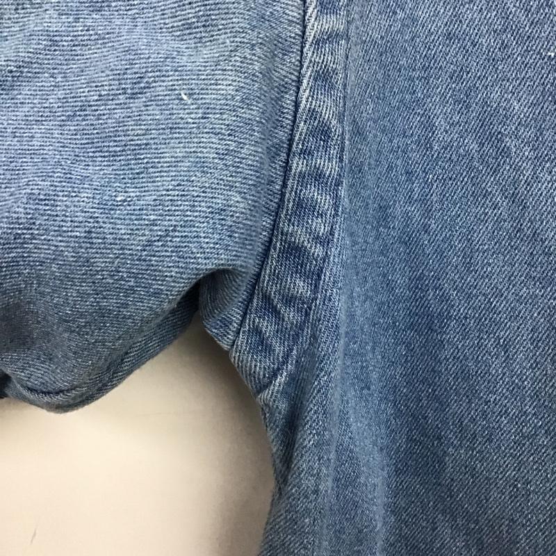 ラルフローレン RALPHLAUREN シャツ、ブラウス 長袖 長袖シャツ デニムシャツ カラーシャツ 80s L ロゴ、文字 インディゴ / インディゴ /  メンズ USED 古着 中古 10149968