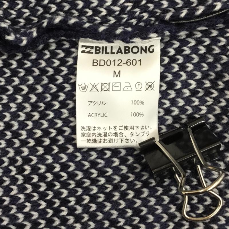 ビラボン BILLABONG ニット、セーター 長袖 BILLABONG セーター　BD012-601 M ロゴ、文字 紺 / ネイビー /  メンズ USED 古着 中古 10122365